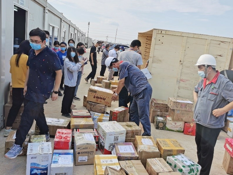 支援物资顺利抵达南宫ng娱乐泰国工厂